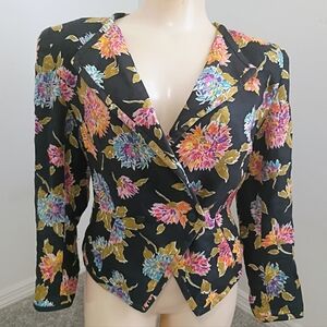 Emanuel Ungaro Vintage Style Floral Blazer